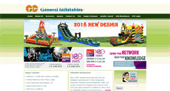 Desktop Screenshot of generalinflatables.com