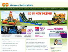 Tablet Screenshot of generalinflatables.com